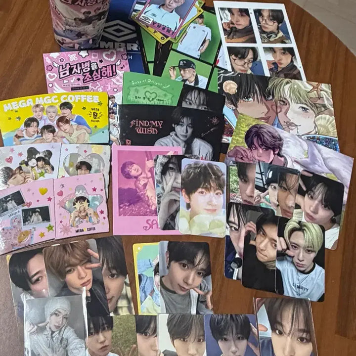 [BUNJANG] NCT Wish Official Goods &amp; Fan-made Goods Photocard Bundle Set (Yushi, Riku focus) / 급처 엔시티위시 공굿 비공굿  포카 일괄양도 (유우시리쿠위주)