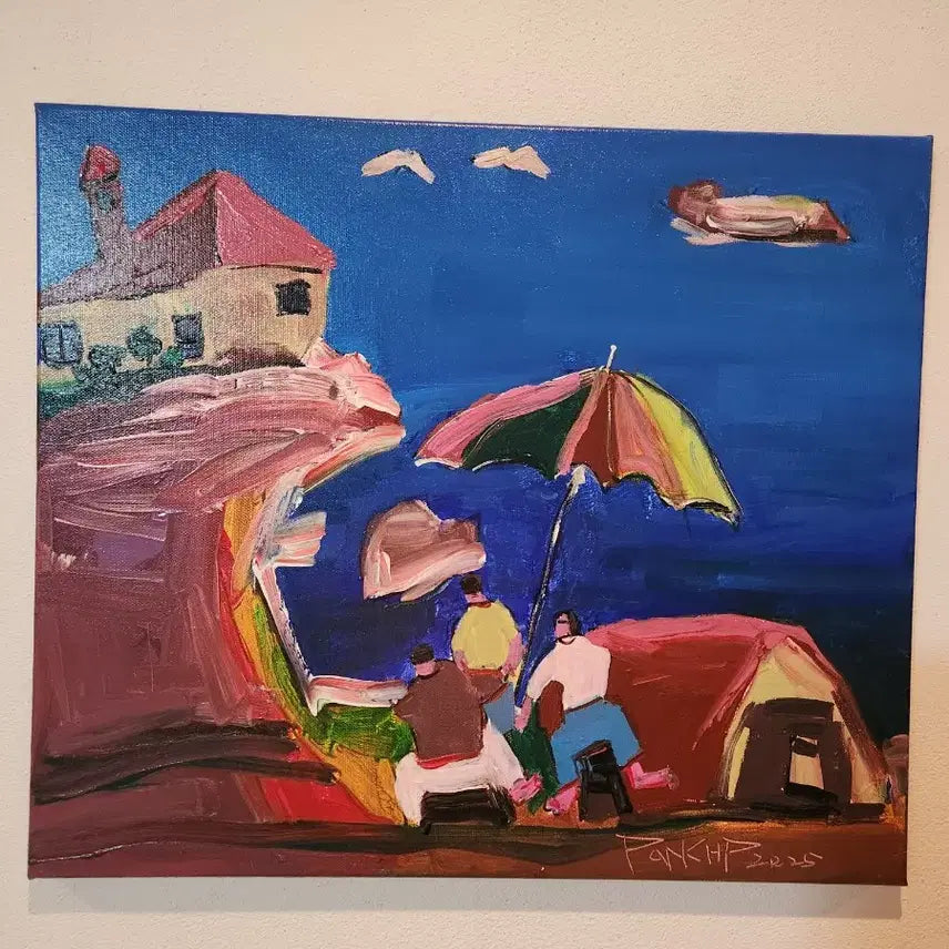 [BUNJANG] Park Hyung-Pil "Sea Scenery" Original Oil Painting (2025) / [정품] 박형필 화백작 &