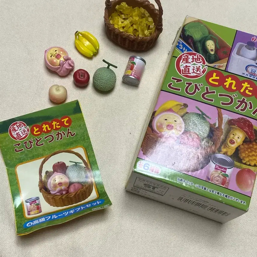 [BUNJANG] Re-Ment Kobitozukan "Freshly Picked Fruits" Gift Set (Box Included) / 리멘트 식완 코비토즈칸 산지직송 고급 과일 선물세트 (박스 포함)