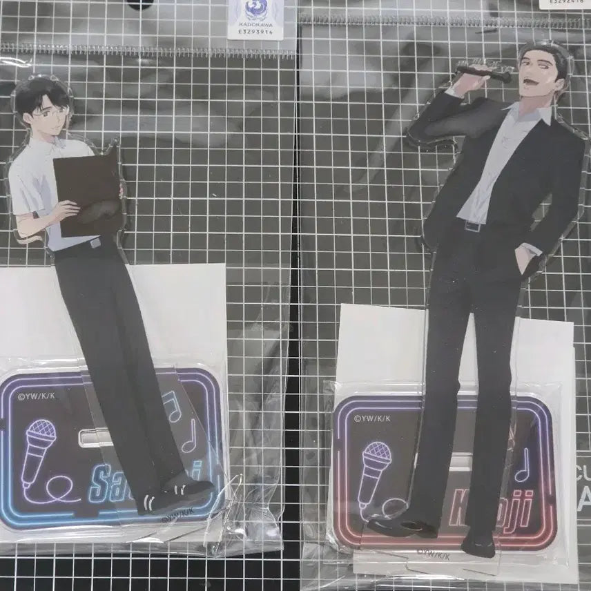 [BUNJANG] Satomix Kyoji Karaoke Acrylic Stand Set (2 Types) / [일괄 / 새상품] 가라오케 가자 쿄지 사토미 아크릴 스탠드 2종 일괄 파미레스