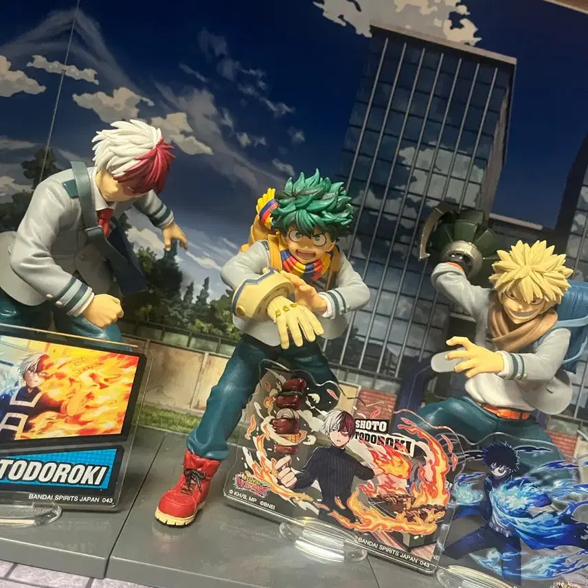 [BUNJANG] My Hero Academia Figure Set (Deku, Todoroki, Bakugo) / 나의 히어로 아카데미아 피규어+아크릴