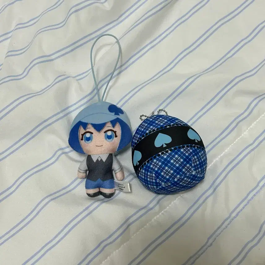 [BUNJANG] Shugo Chara! Amulet Spade Mickey Gashapon Plush &amp; Web Lottery Charm Set / 캐릭캐릭체인지 애뮬릿 스페이드 미키 수호알 가챠 누이&amp;웹쿠지 키링