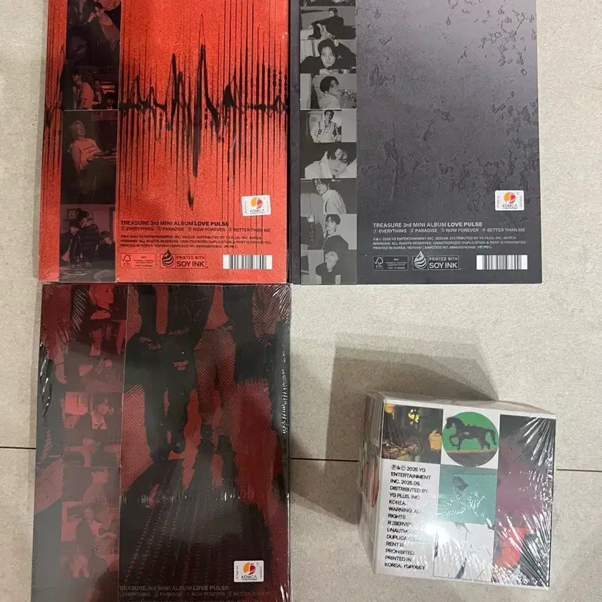 [BUNJANG] TREASURE LOVE PULSE Album Set (4 Types) / 트레저 러브펄스(LOVE PULSE) 앨범 4종