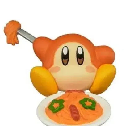 [BUNJANG] Takara Tomy Kirby Manmaru Mascot Chef Waadle Dee Napolitan / 타카라토미 별의 커비 만마루 마스코트 요리 가챠 웨이들디 나폴리탄