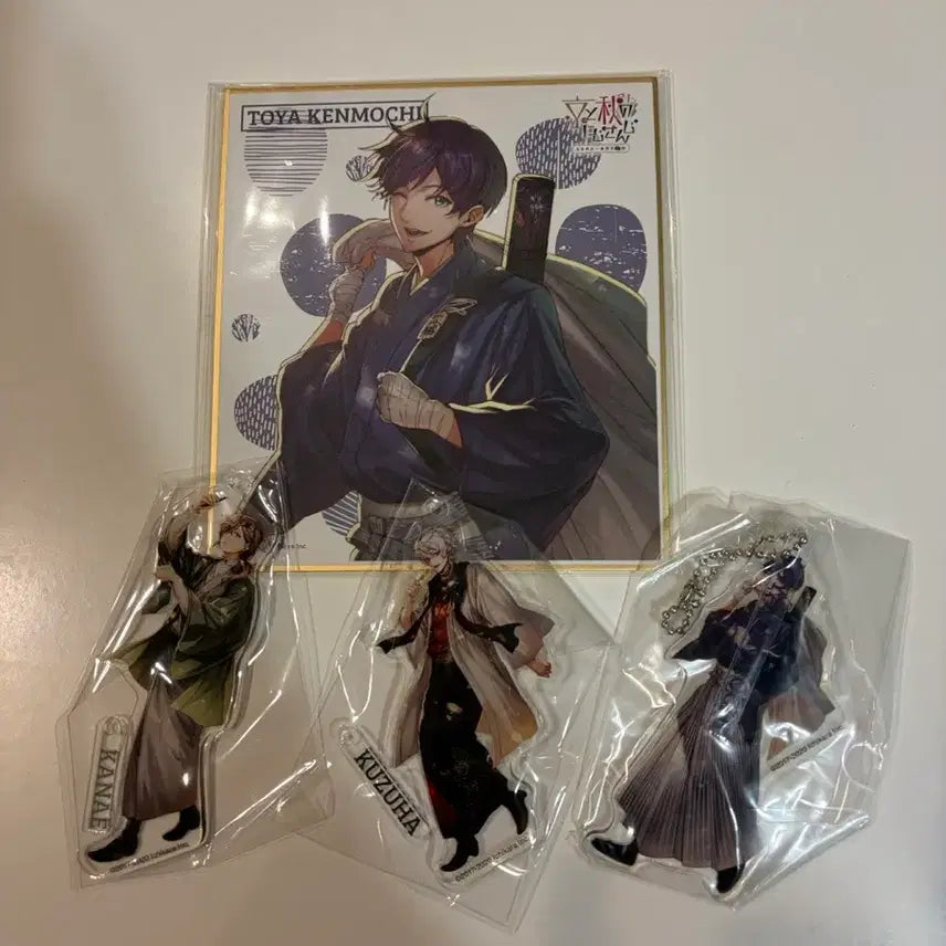 [BUNJANG] Nijisanji Touya Kenmochi Kanae Kuzuha Kyoto Collaboration Acrylic Keychain Set / 니지산지 켄모치 토우야 쿠즈하 카나에 아크릴 키링 교토 콜라보