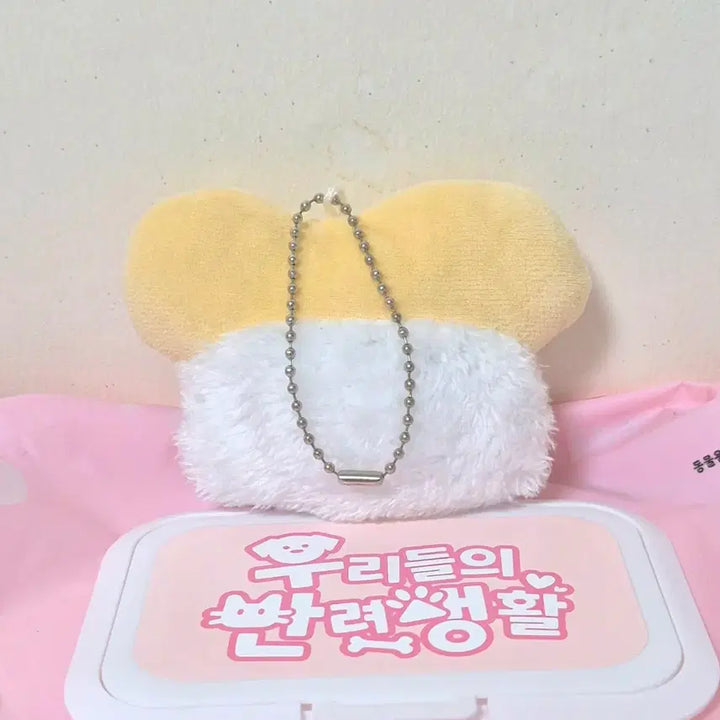 [BUNJANG] Sushi Egg Nigiri Plush Keychain / 고전 빈티지 유부 계란 스시 초밥 인형 키링