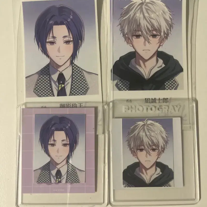 [BUNJANG] Blue Lock Nagi &amp; Reo Photocard and Standee Bundle / 반택포) 블루록 나기 레오 포카 증사 탑로더