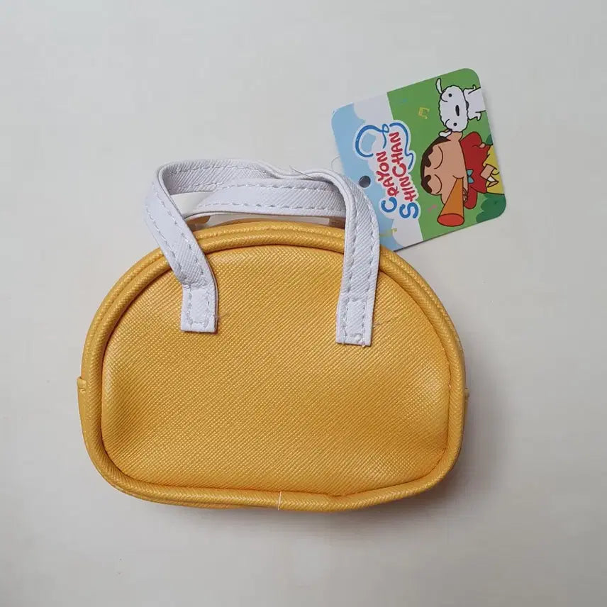 [BUNJANG] Crayon Shin-chan Mamegoro Mini Pouch Yellow / 짱구 맹구 미니 파우치 옐로우 새상품