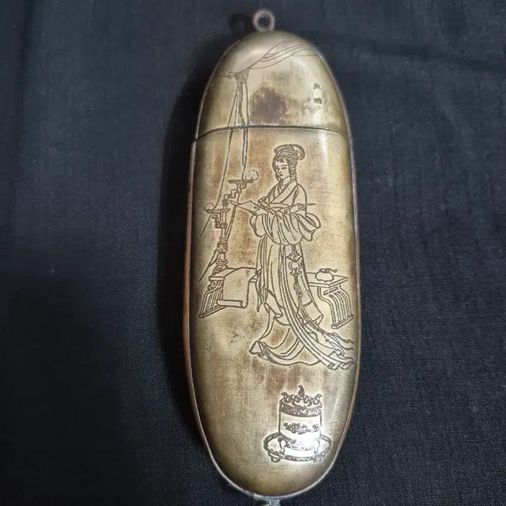 [BUNJANG] Antique Bronze (or White Bronze) Eyeglass Case with &