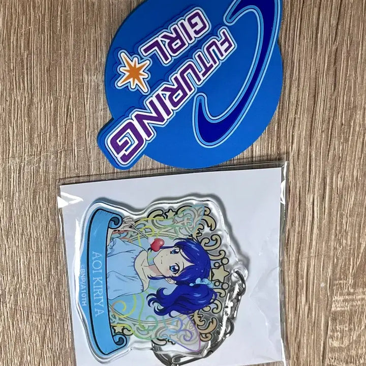 [BUNJANG] Aikatsu Aoi Keyring &amp; Coaster Bundle / 아이카츠 아오이 키링,코스터 일괄 아이엠스타 마린