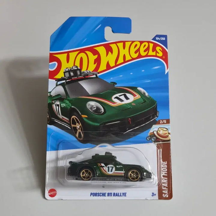 [BUNJANG] Hot Wheels Porsche 911 Rallye Safari Mode (No.17) Green Sealed / 핫휠 포르쉐 911 랠리 그린 미개봉 (SAFARI MODE / No.17)