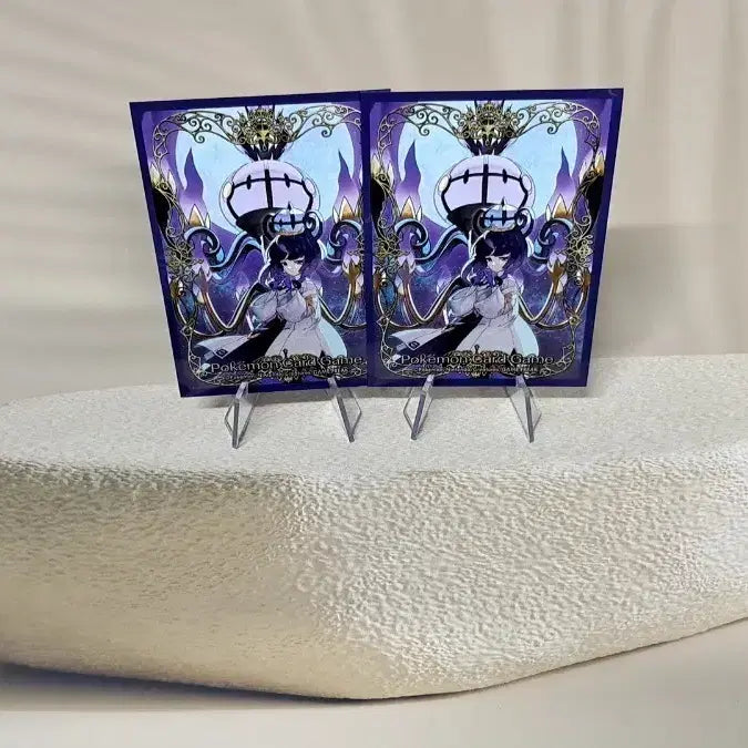 [BUNJANG] Pokemon Card Game Illustration Sleeves (Set of 2) / 포켓몬 카드 "무쿠와 샹델라" "일러스트 슬리브" 2장 소량판매