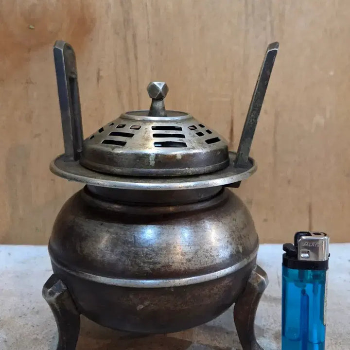 [BUNJANG] Antique Joseon Dynasty Brass Incense Burner / 100년넘은 조선 백동 향로