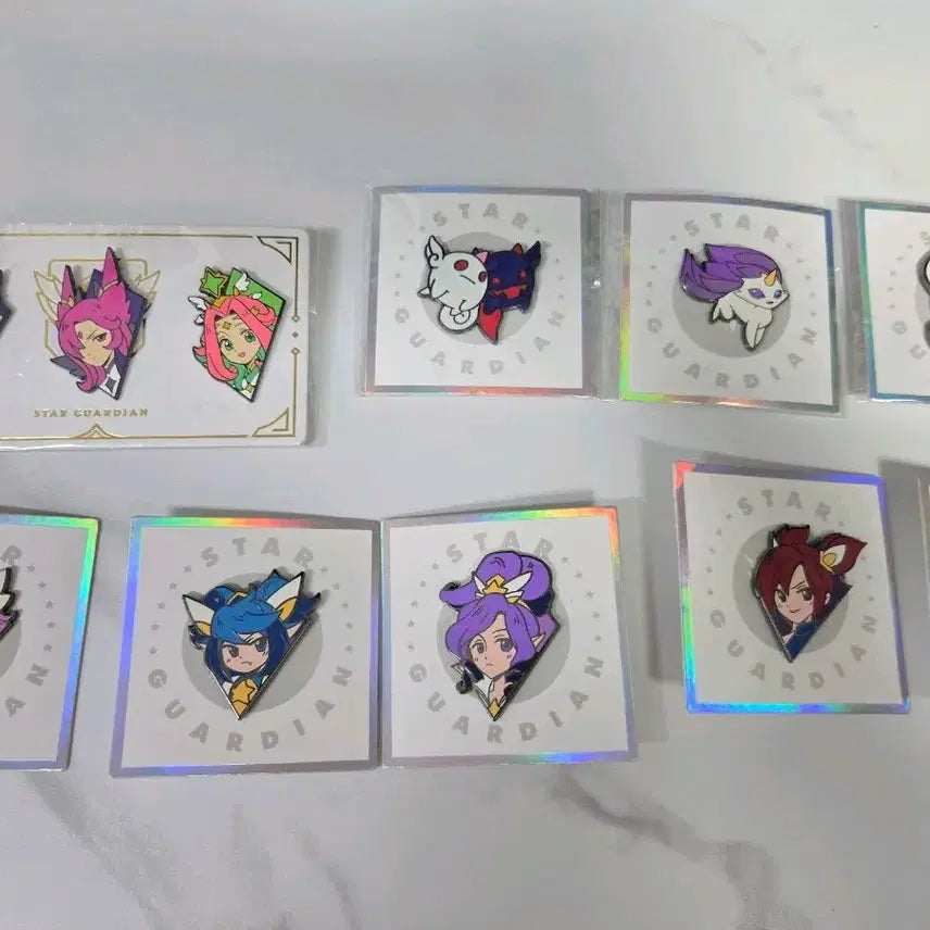 [BUNJANG] League of Legends Star Guardian Limited Edition Badge Set / 리그오브레전드 롤 별수호자 한정판 뱃지세트