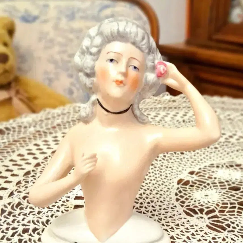 [BUNJANG] Antique German Half Doll - Laitie Hamilton / 독일 앤틱 빅사이즈 하프돌