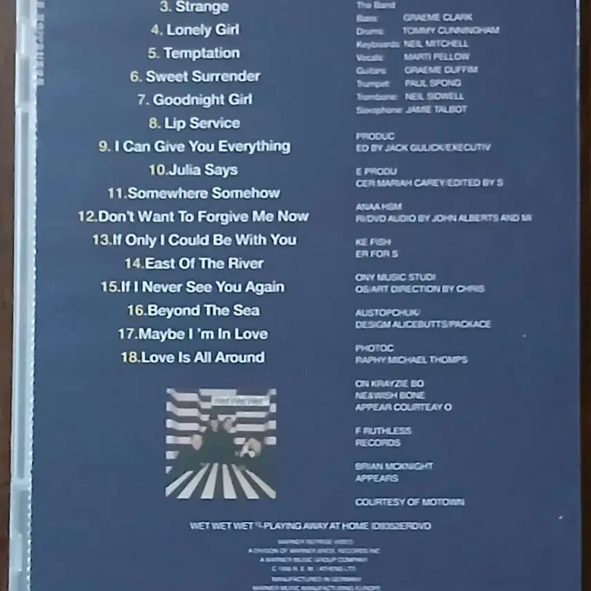 [BUNJANG] Wet Wet Wet Playing Away at Home Live DVD / DVD Wet Wet Wet Playing Away at Home&