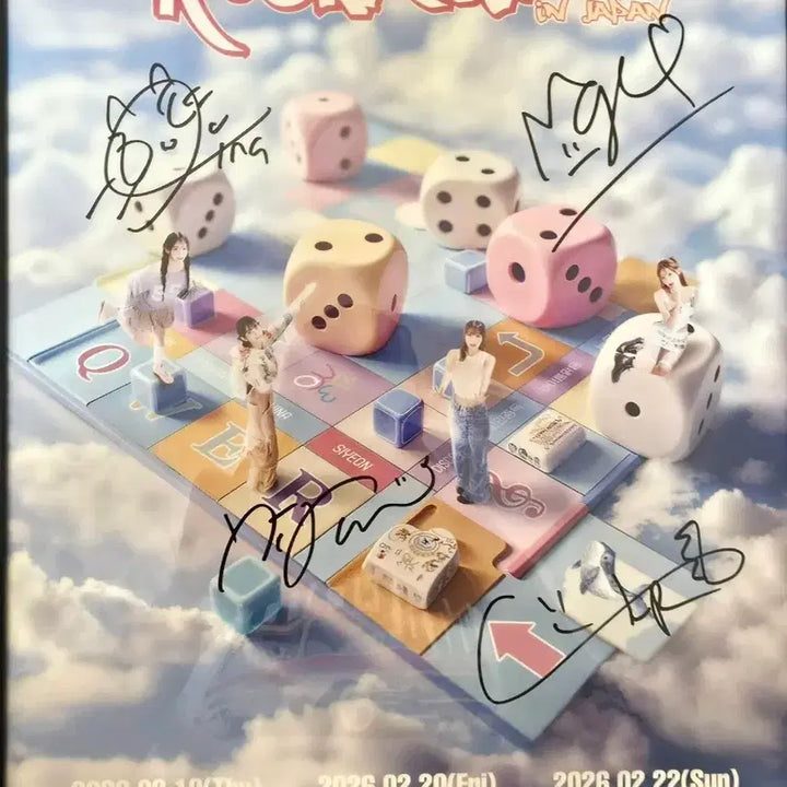 [BUNJANG] QWER Location Osaka Concert VIP Signed Poster / QWER 락케이션 일본 싸인 포스터 판매