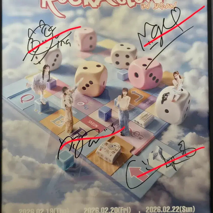 [BUNJANG] QWER Location Osaka Concert VIP Signed Poster / QWER 락케이션 일본 싸인 포스터 판매