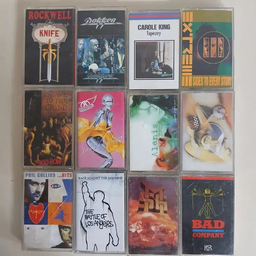 [BUNJANG] Rock &amp; Pop Cassette Tape Bundle (12 Tapes) / 카세트테이프 정품 12개