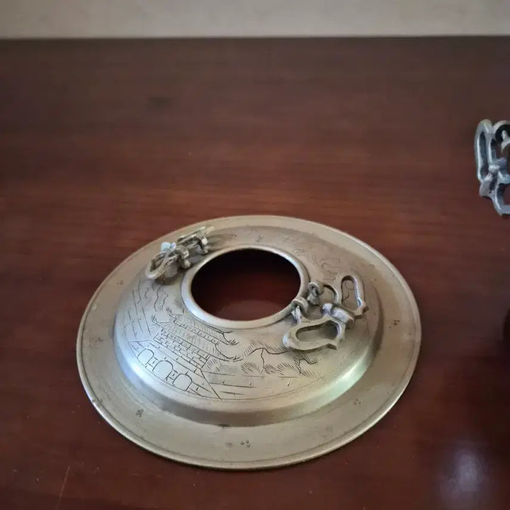 [BUNJANG] Antique Korean Brass Sinseollo (Royal Court Food Warmer) / 오래된 백동 신선로