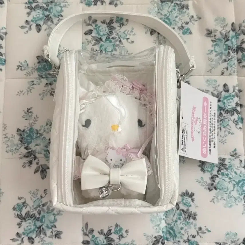 [BUNJANG] Sanrio Cinnamoroll White Frill Mascot Pouch Set / 산리오 화이트프릴 챠미키티 마코 파우치 팝니다