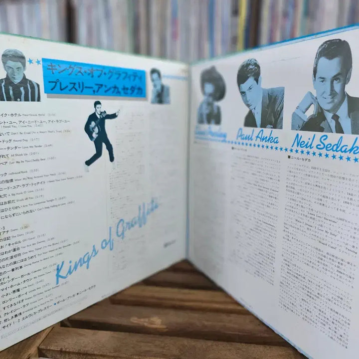 [BUNJANG] Elvis Presley, Paul Anka, Neil Sedaka Kings of Graffiti 2LP Compilation / (2LP, 로큰롤, 엘비스 프레슬리, 폴 앙카, 닐 세다카)Elvis Presley, Paul Anka, Neil Sedaka 2LP