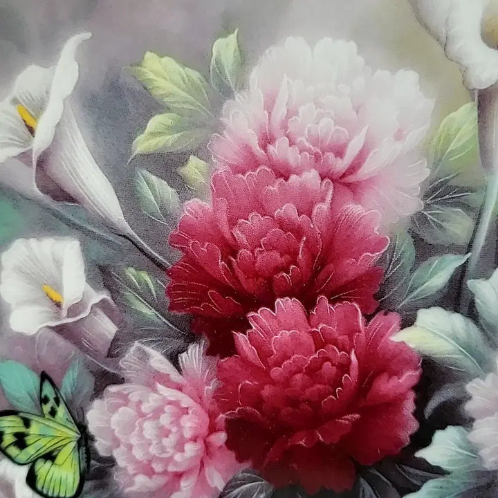 [BUNJANG] Edwin Knowles China Artist Chen Chen Zou Floral Butterfly Decorative Plate / 에드윈 노울즈 장식접시