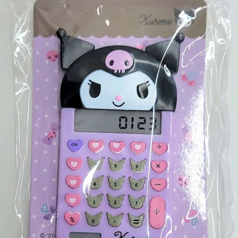 [BUNJANG] Sanrio Kuromi Mini Stationery Calculator Magnet / 산리오 미니 문구 마그넷 쿠로미