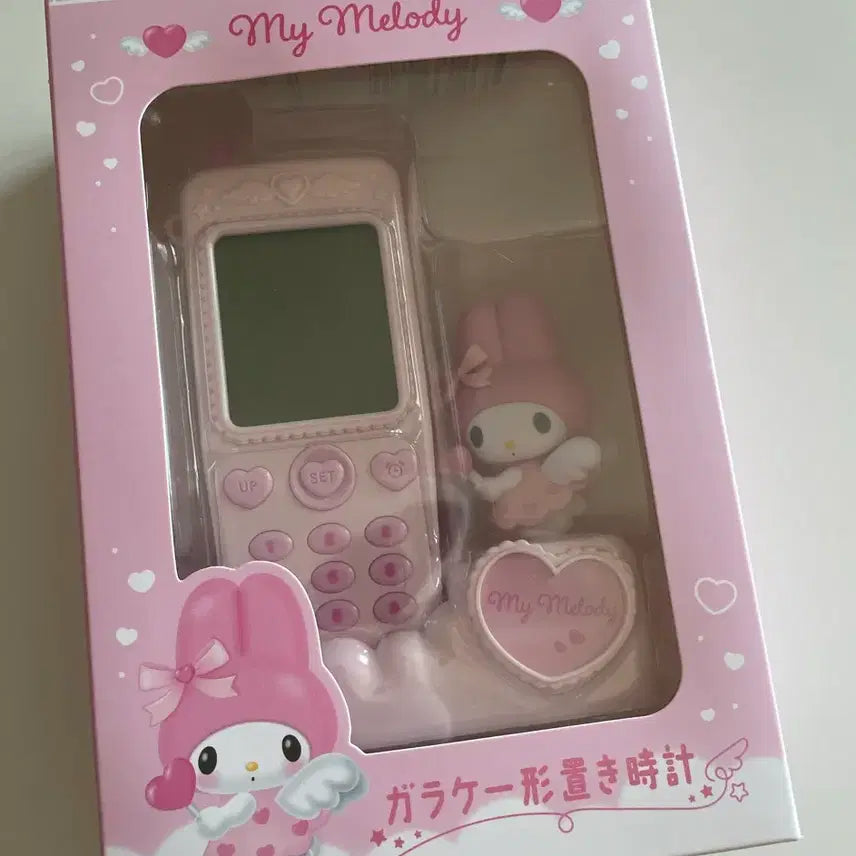 [BUNJANG] Yumemiru My Melody Desk Alarm Clock / 유메미루 마이멜로디 폰 탁상시계 알람시계