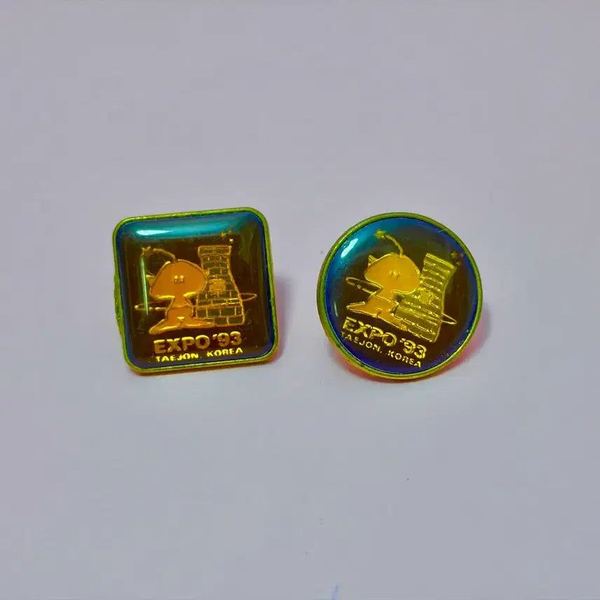 [BUNJANG] 1993 Daejeon Expo Original Ddumoongie Pin Badge Retro / 93년 대전엑스포 오리지널 핀뱃지 꿈돌이 레트로 근대사 수집