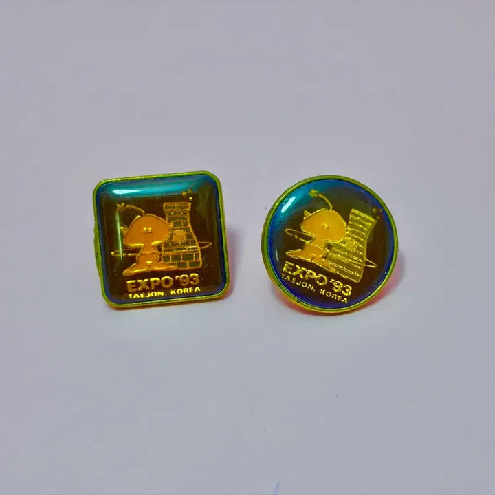 [BUNJANG] 1993 Daejeon Expo Original Ddumoongie Pin Badge Retro / 93년 대전엑스포 오리지널 핀뱃지 꿈돌이 레트로 근대사 수집