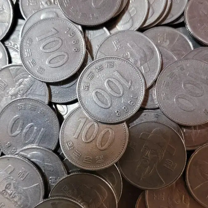 [BUNJANG] 1988 100 KRW Coin Bundle (100 pcs) / 동전 사용제 1988년 100원 100개 일괄