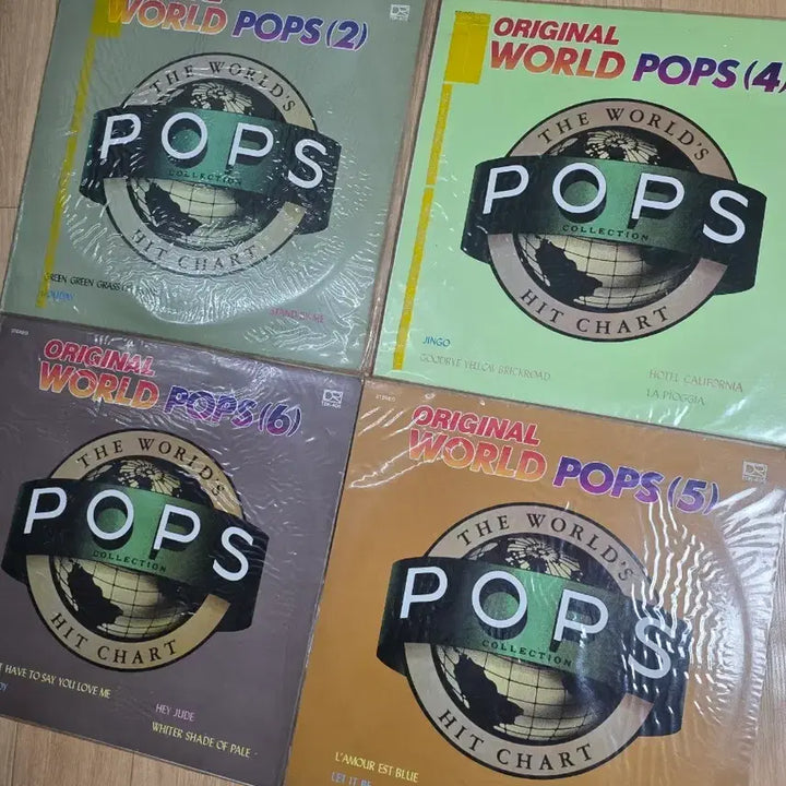 [BUNJANG] Original World Pops LP Vol. 2, 4, 5, 6 Set / 오리지널 월드 팝스 LP 2, 4, 5, 6집
