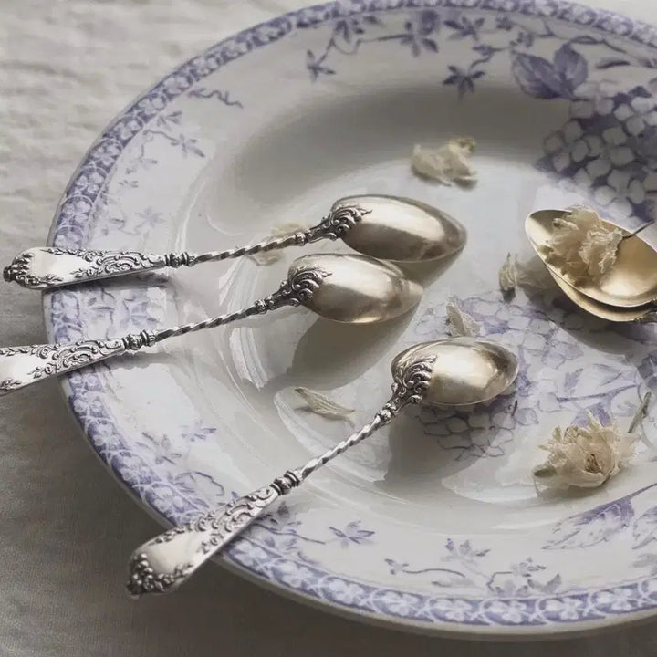 [BUNJANG] Vermeil Louis XV Style Teaspoon Set by Henry Gabert / 베르메이유(Vermeil) 티스푼 세트