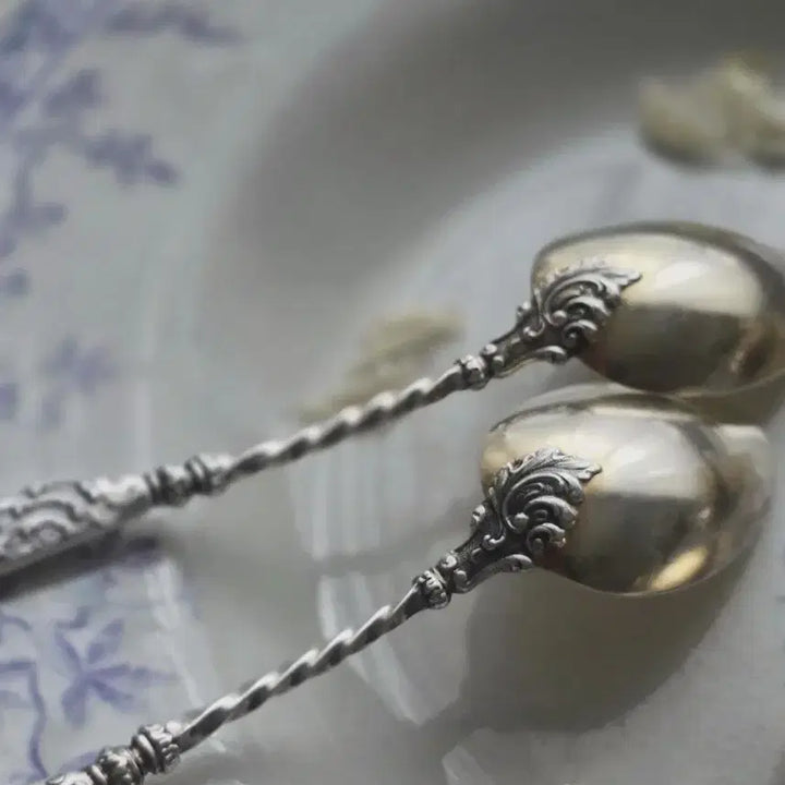 [BUNJANG] Vermeil Louis XV Style Teaspoon Set by Henry Gabert / 베르메이유(Vermeil) 티스푼 세트