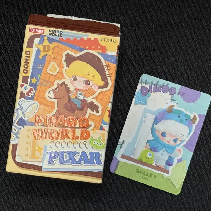 [BUNJANG] Pop Mart Dimoo World x Pixar Series Bundle Set Figure - Sulley / [일괄] 팝마트 디무 월드 x 픽사 시리즈 피규어, 팝빈 - 설리