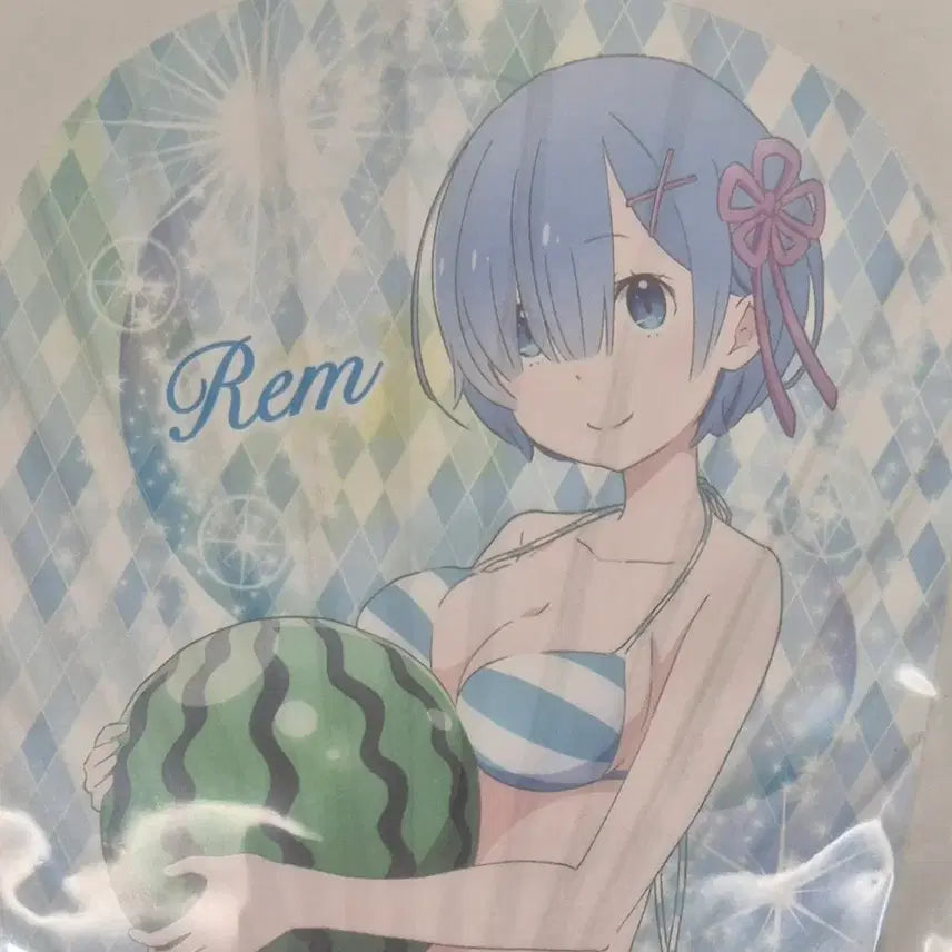 [BUNJANG] Re:Zero Rem Mini Uchiwa Fan / 리제로 렘 미니 우치와/부채