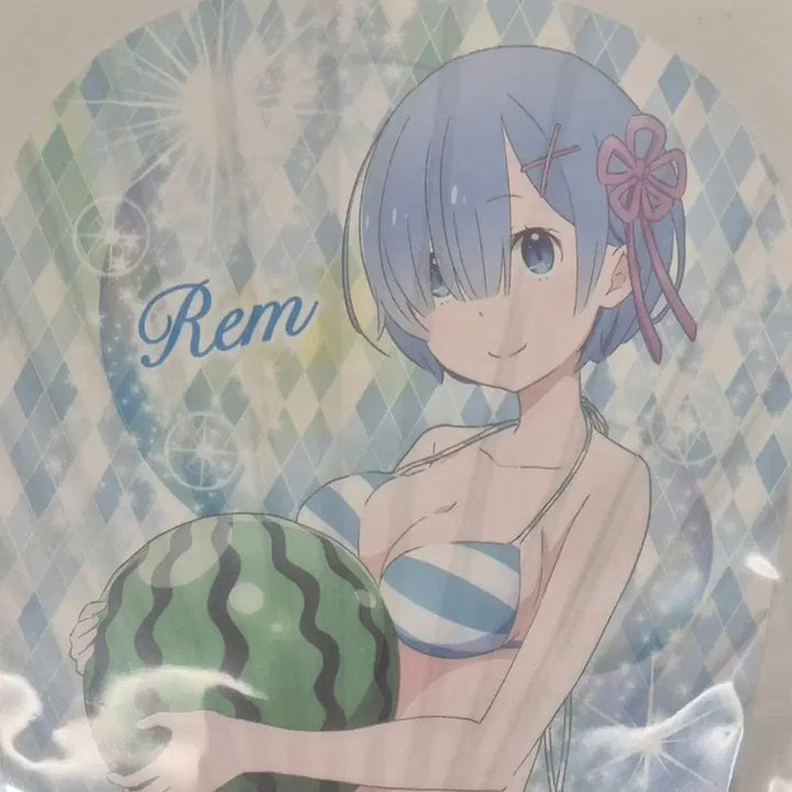 [BUNJANG] Re:Zero Rem Mini Uchiwa Fan / 리제로 렘 미니 우치와/부채