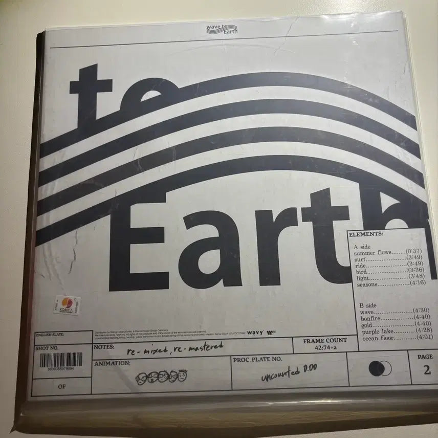 [BUNJANG] Wave To Us Uncounted LP (1-Time Playback) / 웨이브투어스 uncounted LP (1회 청음)