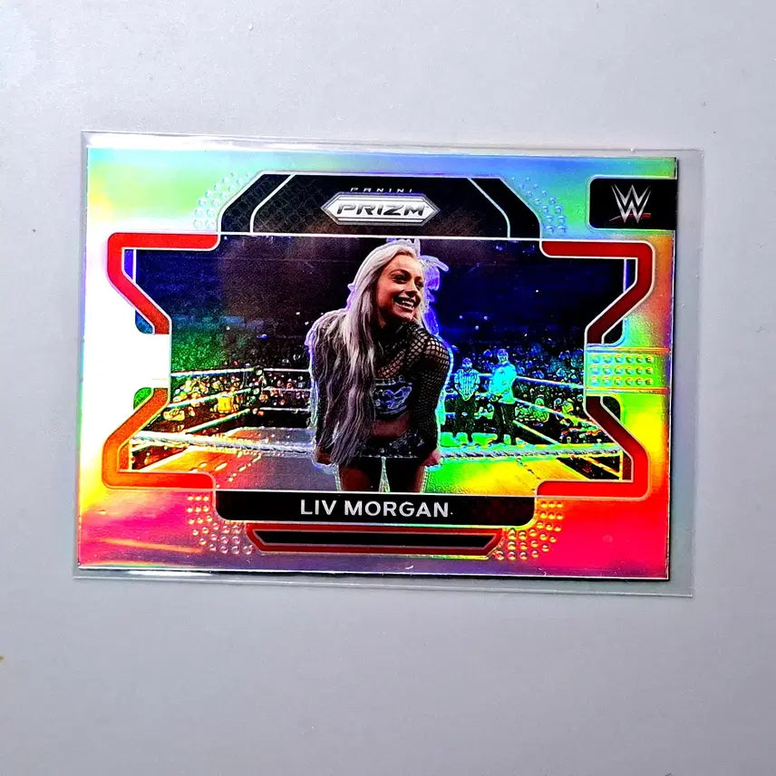 [BUNJANG] WWE Liv Morgan 2022 Panini Prizm Silver Prizm First Edition Trading Card / WWE 리브모건 실버프리즘 2022 파니니 프리즘 원년 위민스챔피언