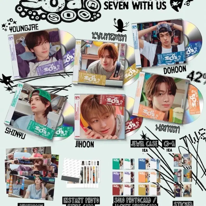 [BUNJANG] TWS SODA SODA Photocard Bundle Set (Sealed) / [당일배송] 투어스 소다소다 SODA SODA 개인 일괄 양도