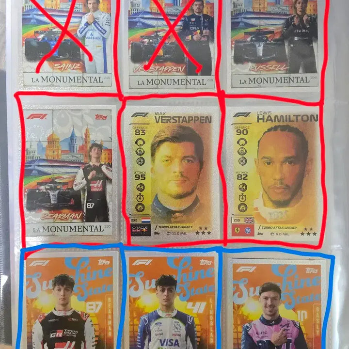 [BUNJANG] 2026 Topps F1 Attax Card Collection (Max Verstappen, Charles Leclerc, George Russell, Kimi Antonelli) / 2026 F1 탑스 어택스 카드 topps attax 모음 (레드불 막스 베르스타펜, 페라리 샤를 르클레르, 메르세데스 조지 러셀 키미 안토넬리 등)