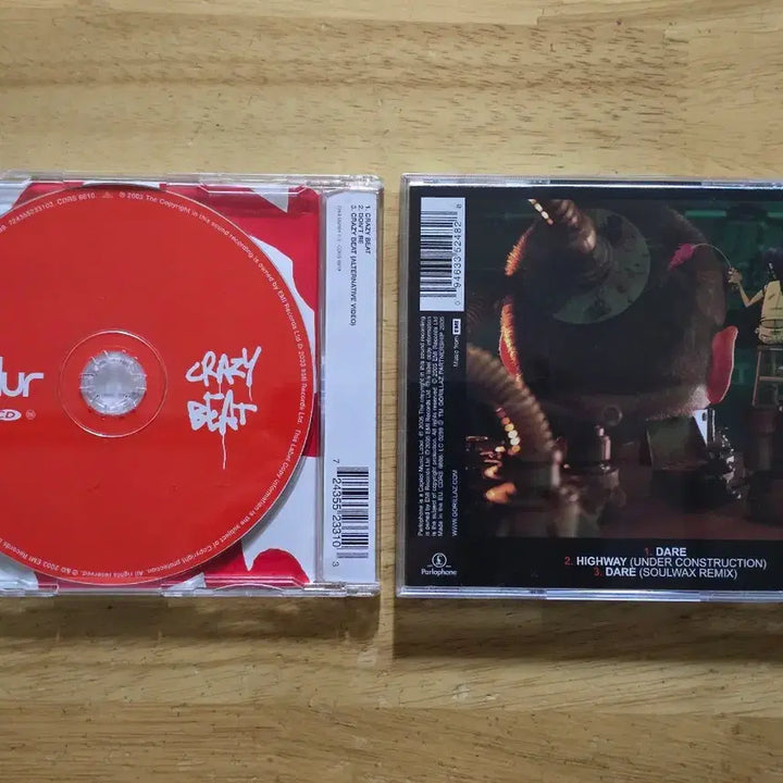 [BUNJANG] Blur &amp; Gorillaz Single CDs (2 Discs) / CD 음반 Blur 블러 Gorillaz 고릴라즈 싱글 2장