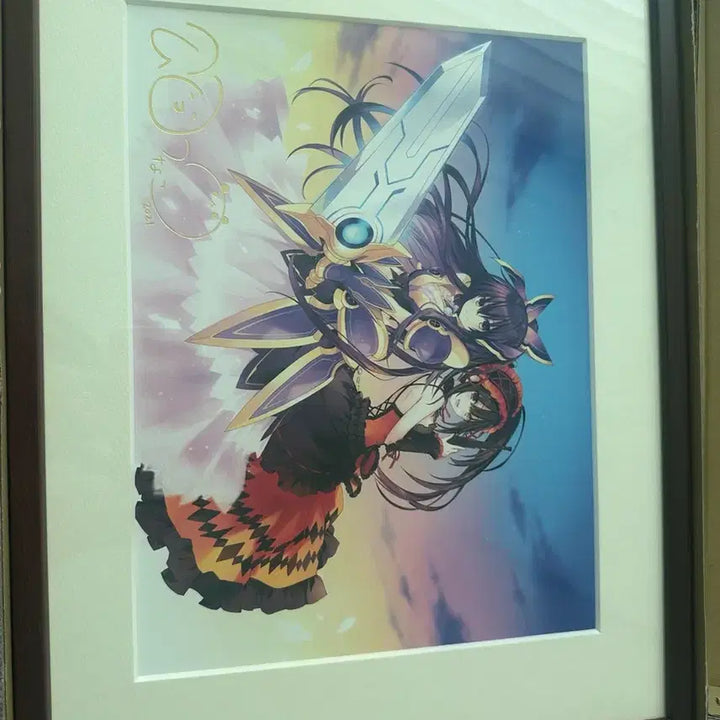 [BUNJANG] Date A Live Kadokawa Light Novel 2020 Signed Duplicate Original Art (Tohka &amp; Kurumi) - Ultra Rare Limited Edition / 초희귀/한정판] 데이트 어 라이브(데어라)카도카와 라이트노벨 2020 작가사인 복제 원화 (토카 &amp; 쿠루미)