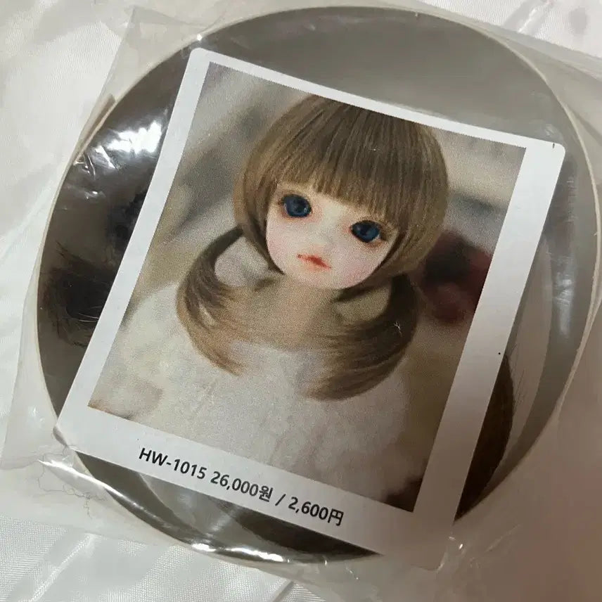 [BUNJANG] BJD Wig Twin Tail Brown Hannahsu HW-1015 4-5 inch / 구체관절인형 구관 가발 한나수 HW-1015 커피브라운