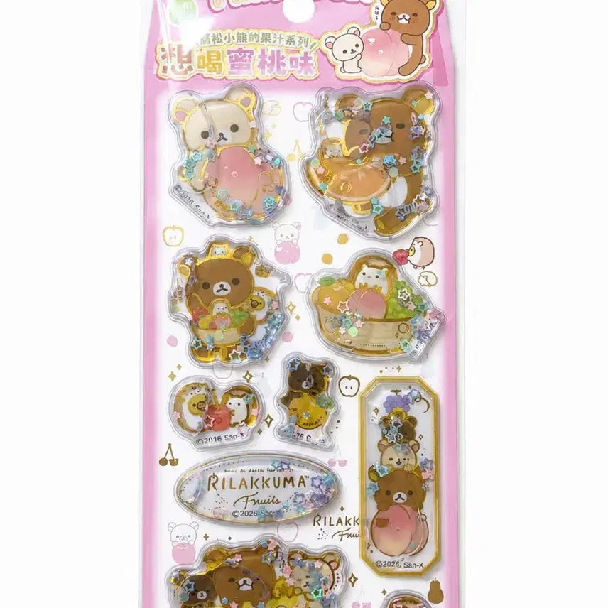 [BUNJANG] San-X Rilakkuma Water Sticker Set / 코리락쿠마 리락쿠마 워터 스티커
