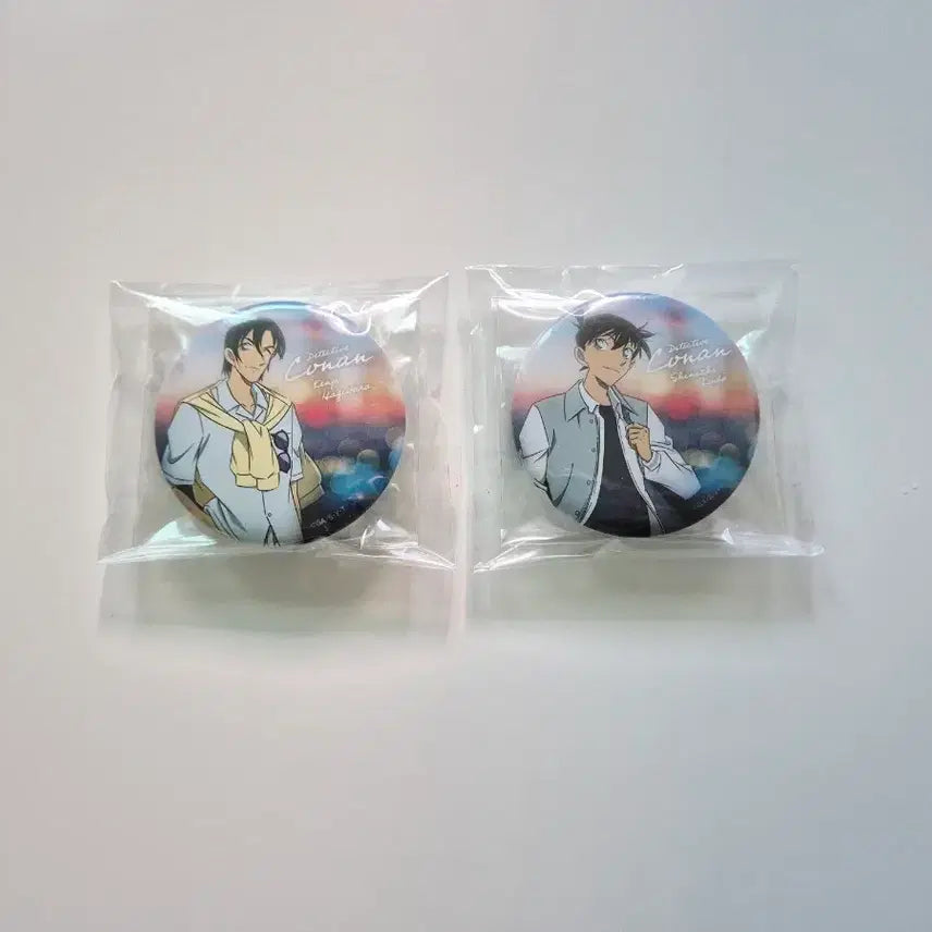 [BUNJANG] Detective Conan Sega Kuji Can Badge Bundle Set - Shinichi Kudo &amp; Kenji Hagiwara / (일괄) 명탐정코난 세가 쿠지 캔뱃지 쿠도 신이치 하기와라 켄지
