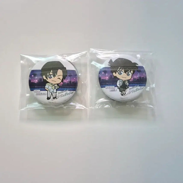 [BUNJANG] Detective Conan Sega Kuji Can Badge Bundle Set - Shinichi Kudo &amp; Kenji Hagiwara / (일괄) 명탐정코난 세가 쿠지 캔뱃지 쿠도 신이치 하기와라 켄지