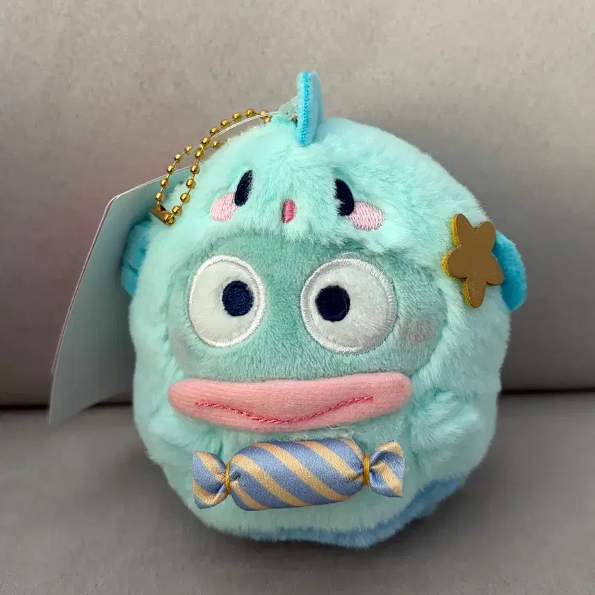 [BUNJANG] Sanrio Hangyodon Plump Candy Ghost Mascot Doll Keychain / 산리오 한교동 통통 캔디귀신 마스코트 인형 키링