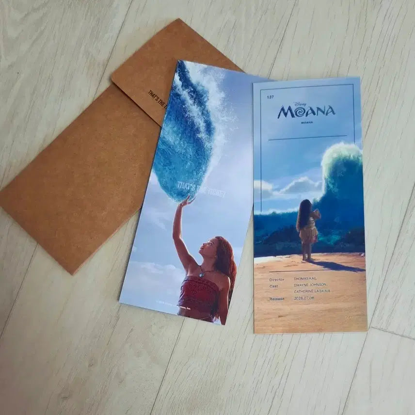 [BUNJANG] Moana CGV TTT Special Photocard / 실사 모아나 TTT 삼티 CGV 특전 판매